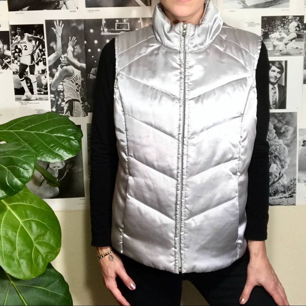 SJB Active Silver Puffer Vest
